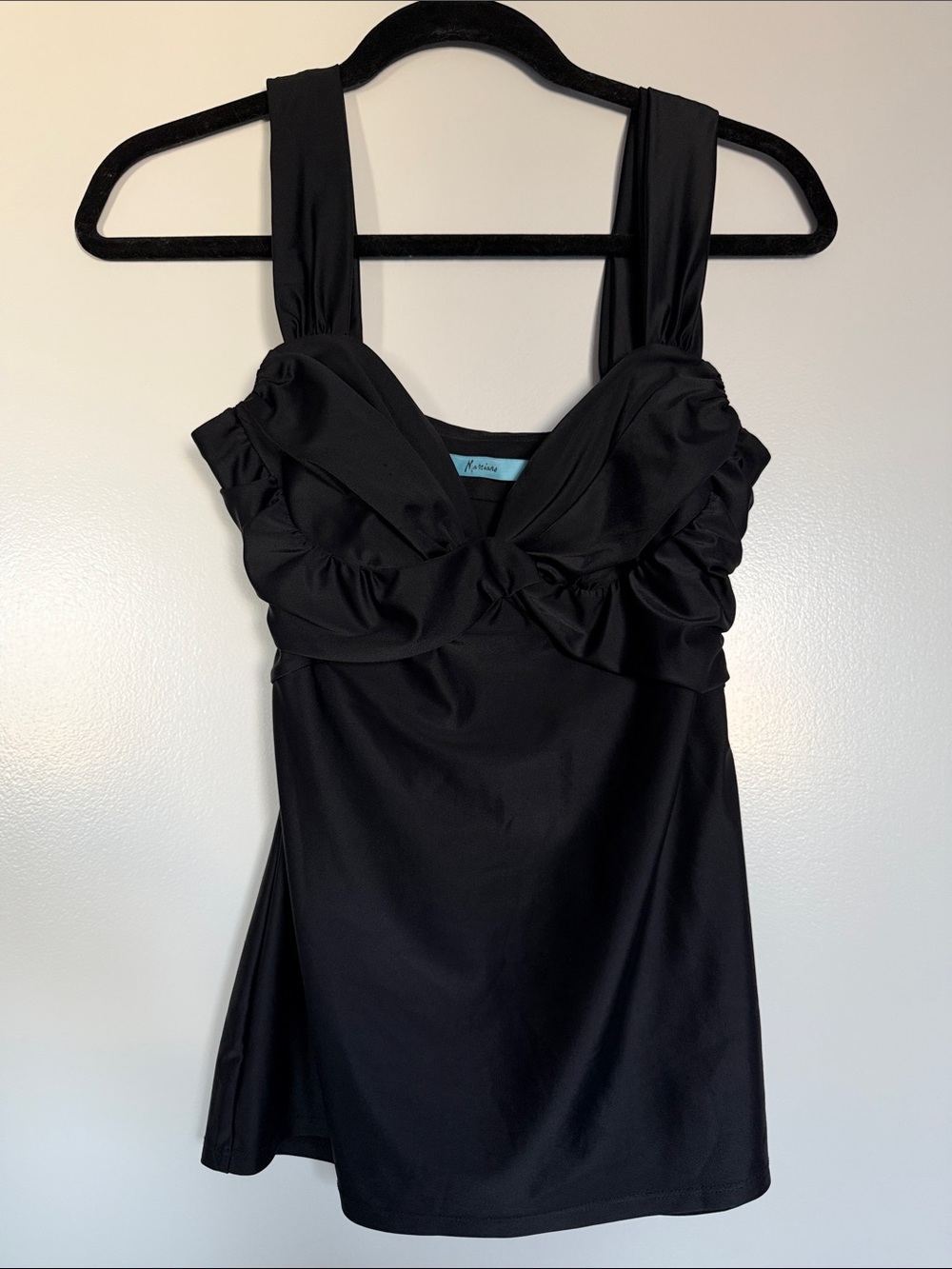Marciano Black Ruffled Top
